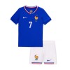 Conjunto (Camiseta+Pantalón Corto) Francia Griezmann 7 Primera Equipación Euro 2024 - Niño